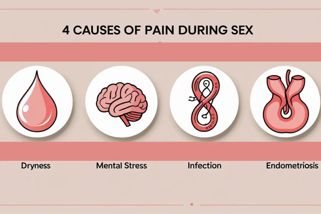 सेक्स करते समय दर्द होना: causes