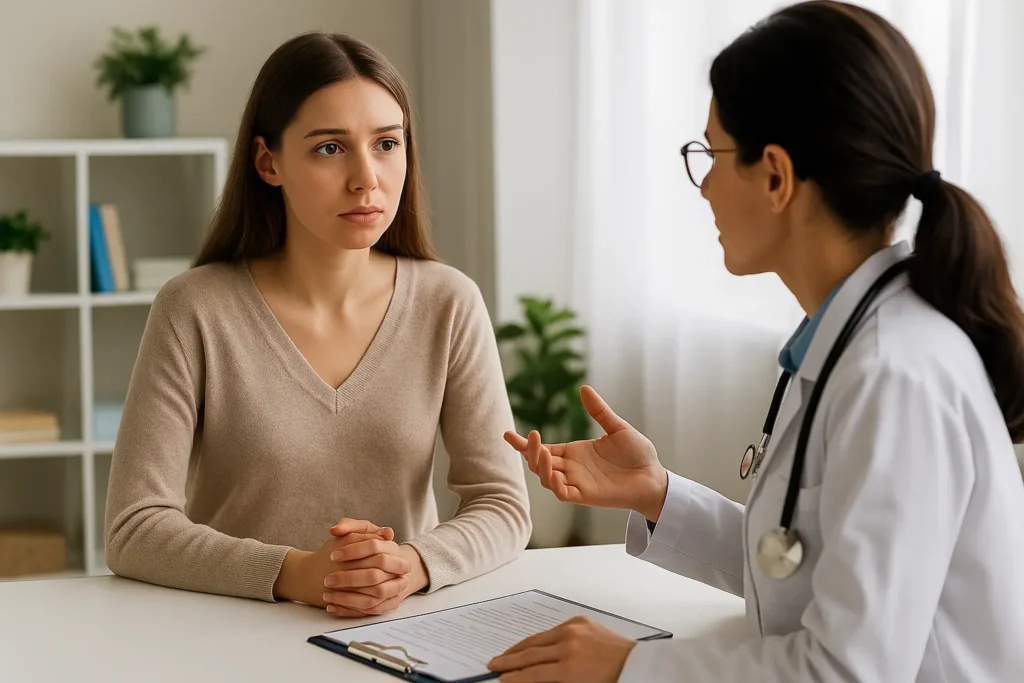 yoni me jalan kyo hoti hai - doctor visit